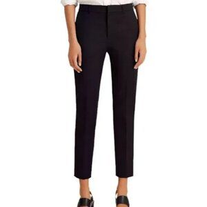 Lauren Ralph Lauren Black Flat Front Trouser Pant Womens Size 6 NWT